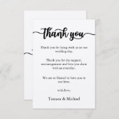 Danke Karte, Script danke Karte (Vorne/Hinten)