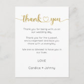 Danke Karte, Script danke Karte (Vorderseite)