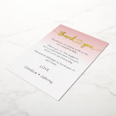 Danke Karte, Script danke Karte (Gedreht)