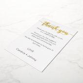 Danke Karte, Script danke Karte (Gedreht)