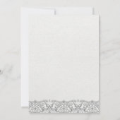 Danke Karte, Script danke Karte, Lace (Rückseite)