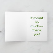 Danke Karte, "Wow, du hast mich wirklich überrasch (Innenseite)