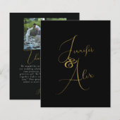 Danke-Karten mit minimalistischer Fotocollage (Vorne/Hinten)