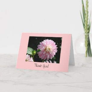Danke! Karten Rosa Dahlia Blume Blumengarten