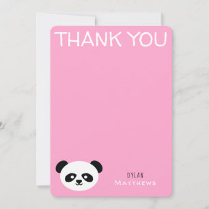 Danke Kawaii Panda Bär Personalisiert Rosa