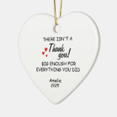 Danke, Keepake, Personalisiert danke, Geschenk Keramik Ornament (Links)