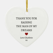 Danke, Keepake | Personalisiert Vielen Dank Keramik Ornament (Vorne)