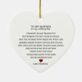 Danke, Keepake | Personalisiert Vielen Dank Keramik Ornament (Hinten)