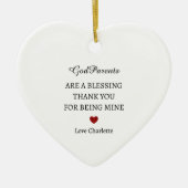 Danke, Keepake | Personalisiert Vielen Dank Keramik Ornament (Vorne)