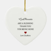 Danke, Keepake | Personalisiert Vielen Dank Keramik Ornament (Hinten)