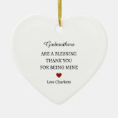 Danke, Keepake | Personalisiert Vielen Dank Keramik Ornament (Vorne)