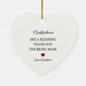 Danke, Keepake | Personalisiert Vielen Dank Keramik Ornament (Hinten)