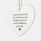 Danke, Keepake | Personalisiert Vielen Dank Keramik Ornament (Links)