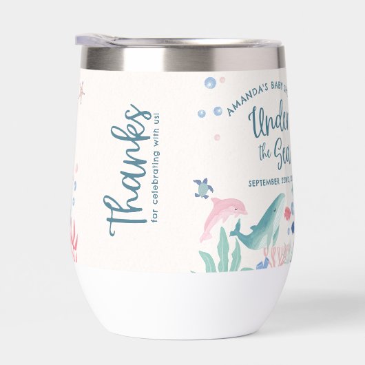 Danke Keepake unter der Sea Baby Dusche (Rechts)