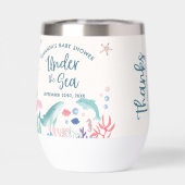 Danke Keepake unter der Sea Baby Dusche (Rückseite)