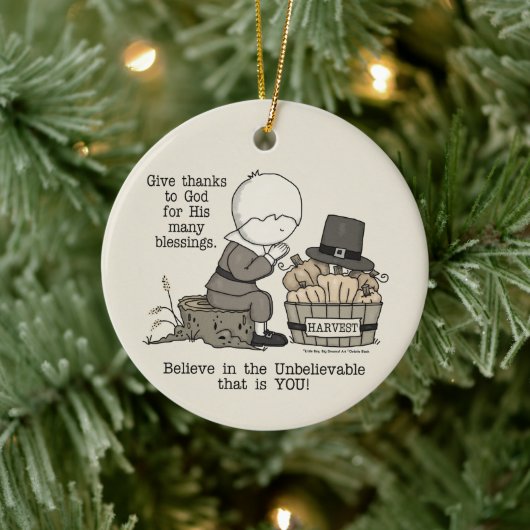 Danke Keramik Ornament (Baum)