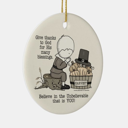 Danke Keramik Ornament (Rechts)