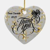 Danke Keramik-Ornament Keramik Ornament (Hinten)