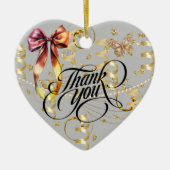 Danke Keramik-Ornament Keramik Ornament (Vorne)