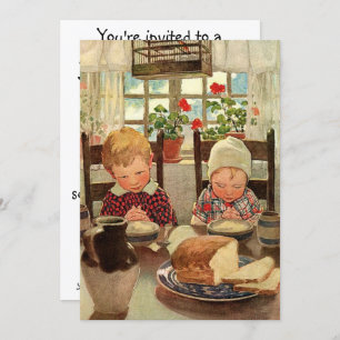 Danke Kinder von Jessie Willcox Smith Einladung