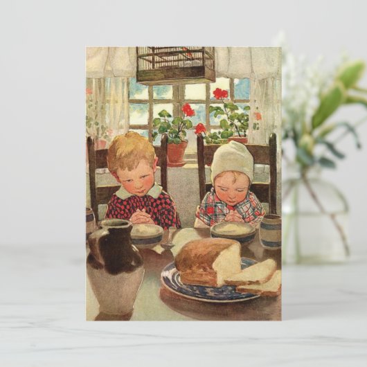 Danke Kinder von Jessie Willcox Smith Einladung (Stehend Vorderseite)