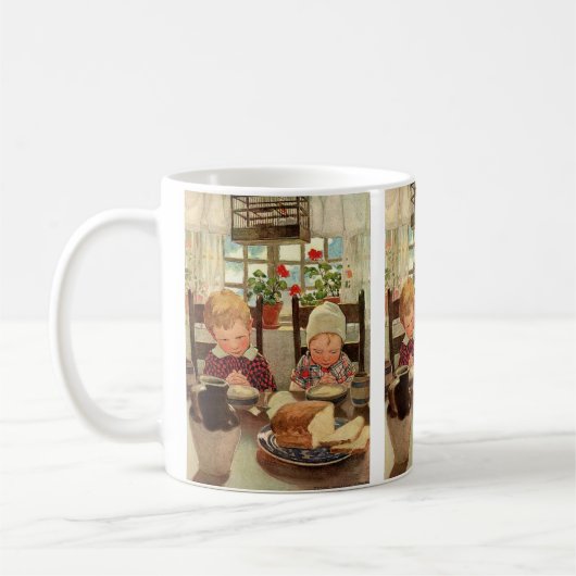 Danke Kinder von Jessie Willcox Smith Kaffeetasse (Links)