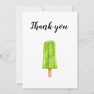 Danke Kiwi Popsicles-Grußkarte