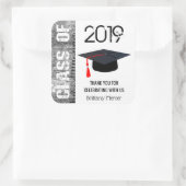 Danke Klasse 20XX Quadratischer Aufkleber (Tasche)