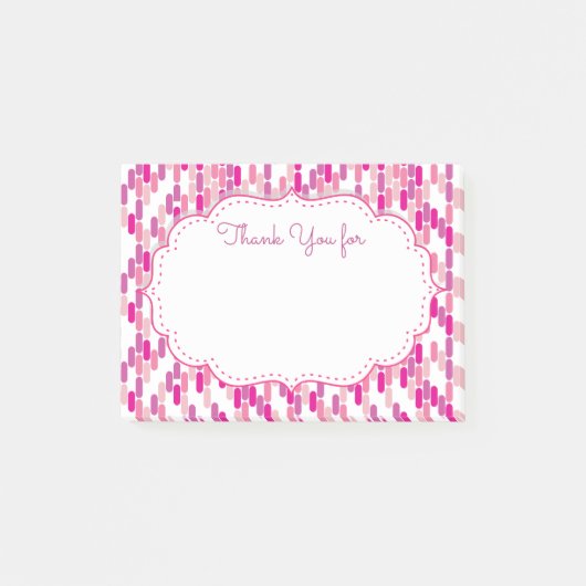 Danke klebrige Anmerkungen Post-it Klebezettel (Vorderseite)