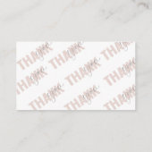 Danke, kleine Unternehmen, Packungsbeilage Visitenkarte (Rückseite)