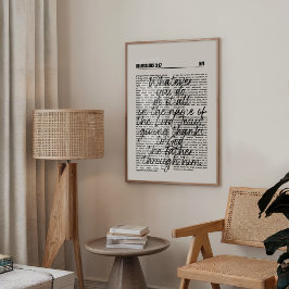 Danke Kolossians 3:17 Print Poster