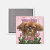 Danke - König Charles Cavalier - Ruby Magnet (Vorderseite/Rückseite)