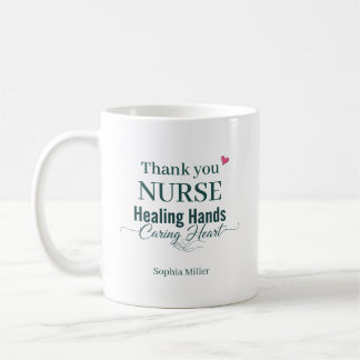Danke Krankenschwester Heilende Hände Sorgendes He Kaffeetasse