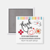 Danke Krankenschwester , Krankenschwester Woche Magnet (Vorderseite/Rückseite)