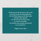 Danke, Krankenschwester. Stethoscope und Daisy Car (Rückseite)