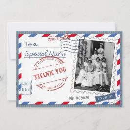 Danke, Krankenschwester. Vintage Krankenversicheru Dankeskarte