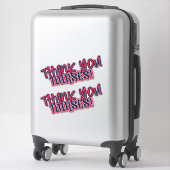 Danke, Krankenschwestern! Red White Blue Aufkleber (Koffer)