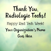 Danke Krass Tech Week Fensteraufkleber (Blatt 3)