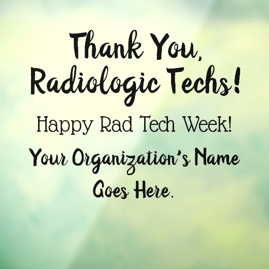 Danke Krass Tech Week Fensteraufkleber (Blatt 3)