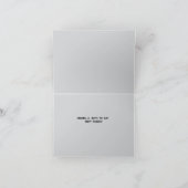 Danke kühl modern Aquamarin über Charcoal Gray (Innenseite)