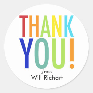 Danke kundengerechte Geschenkumbauten der Runder Aufkleber