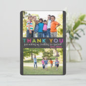 Danke kundenspezifische Fotokarte (Stehend Vorderseite)