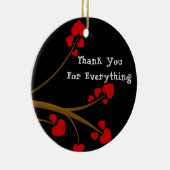 Danke, KUNDENSPEZIFISCHES Geschenk zu verzieren Keramikornament (Rechts)