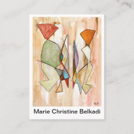 Danke, künstlerische bunte abstrakte Paare zu Visitenkarte