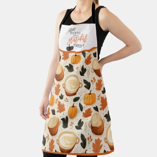 Danke, Kürbis und Herbstlaub Schürze (InSitu)