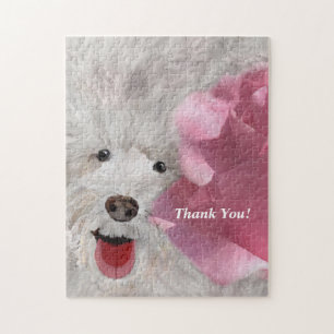 Danke Labradoodle und Rose Puzzle