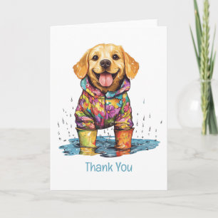 Danke Labrador Retriever Regenpfütze