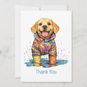 Danke Labrador Retriever Regenpfütze
