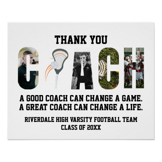Danke Lacrosse Trainer Poster (Vorderseite)