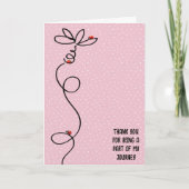 Danke Ladybugs auf Daisy Doodle Karte (Vorderseite)